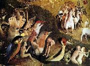 BOSCH, Hieronymus Garden of Earthly Delights tryptich centre panel Spain oil painting artist